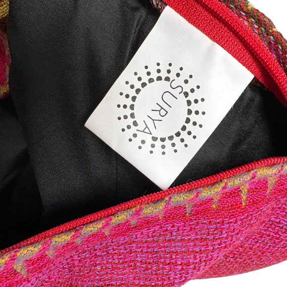 pillow cover SURYA wool weave floral 19x19 zip close NWT 1 cover boho hippie - Picture 10 of 11